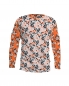 Preview: Jersey Retro Blumen - Weiß